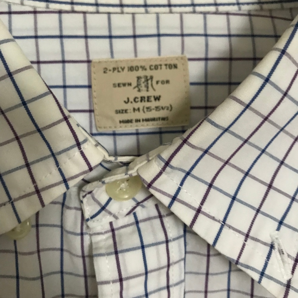 J.Crew Men's Plaid Button Down Shirt
